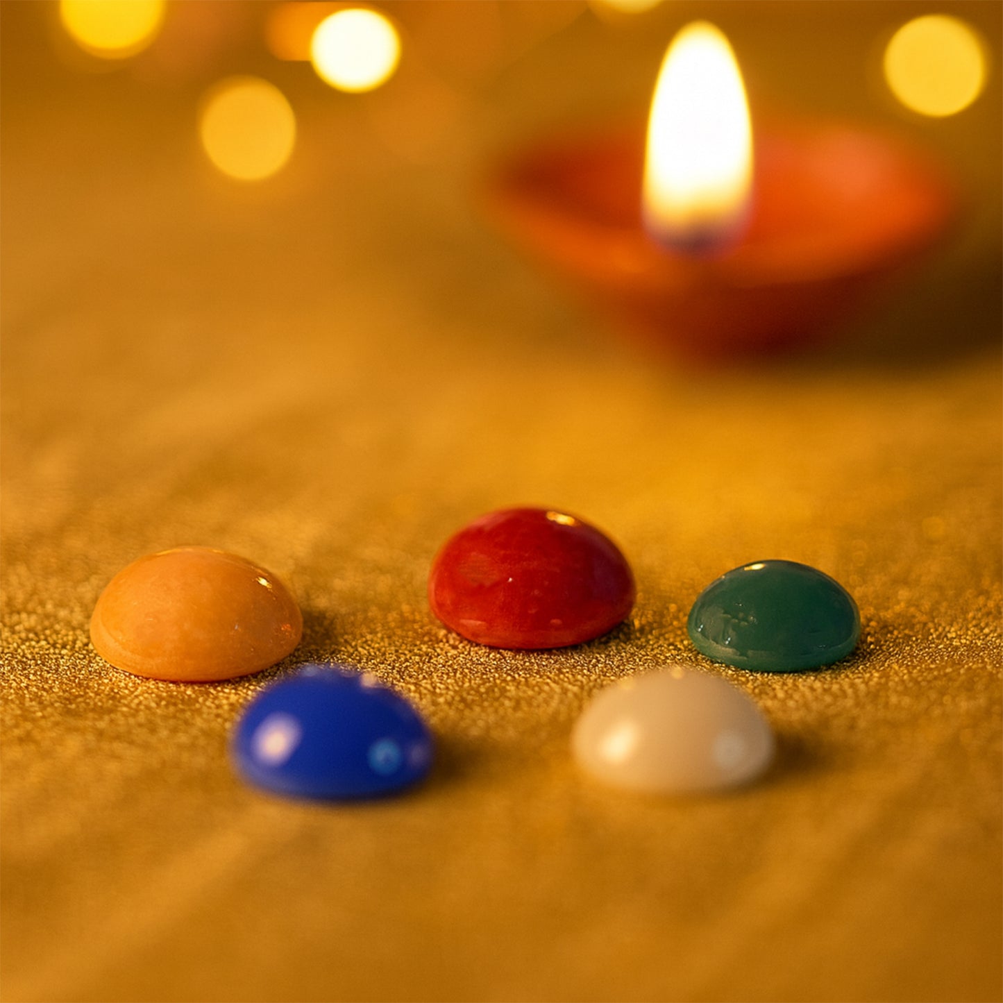 Panch Ratna Gemstone Set - 5 Auspicious Stones for Pooja & Prosperity - Happy Price - Image 4