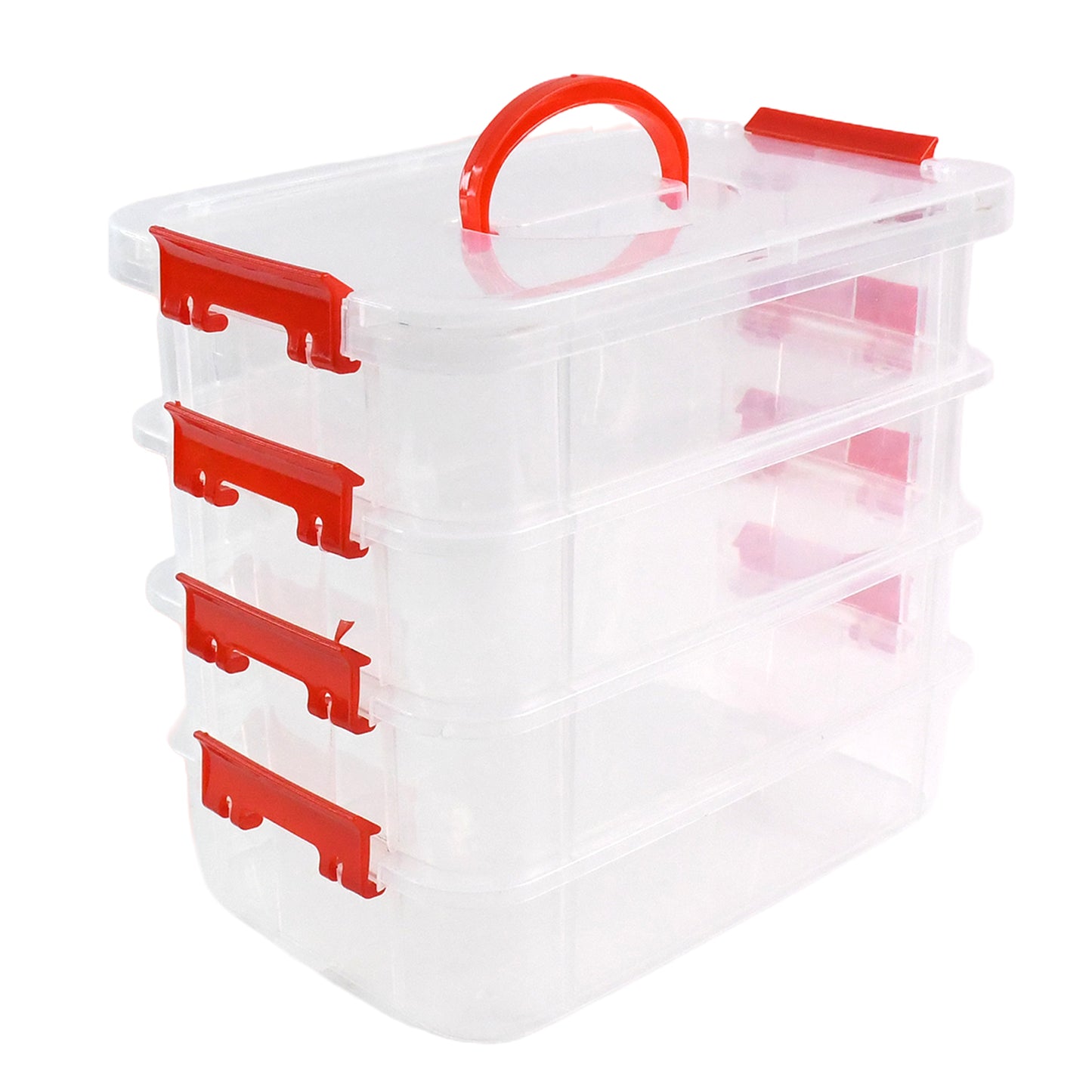4-layer Transparent Multipurpose Plastic Storage Box - Happy Price - Image 4