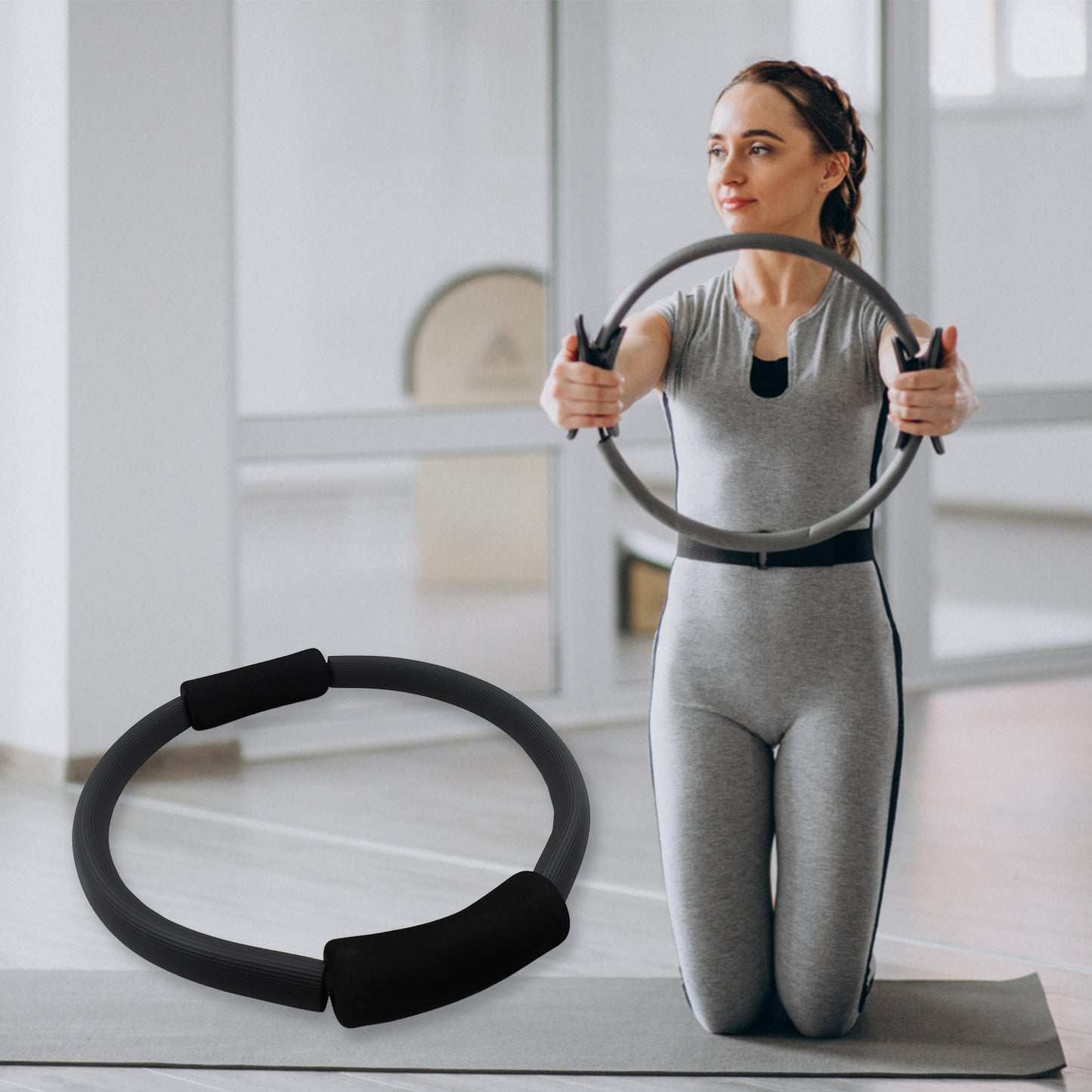 Fitness Ring Workout Yoga Ring Circle Pilates For Woman Fitness Circle Thigh Exercise Pilates Circle Ring Fitness Equipment For Home - Happy Price - Image 2
