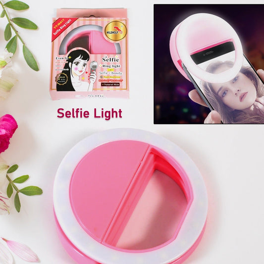 Phone Selfie Light Selfie Ring Light Selfie Light For Smartphone Selfie Light For Phone Battery Operated Selfie Ring Light (Battery Not Included) - Happy Price - Image 1