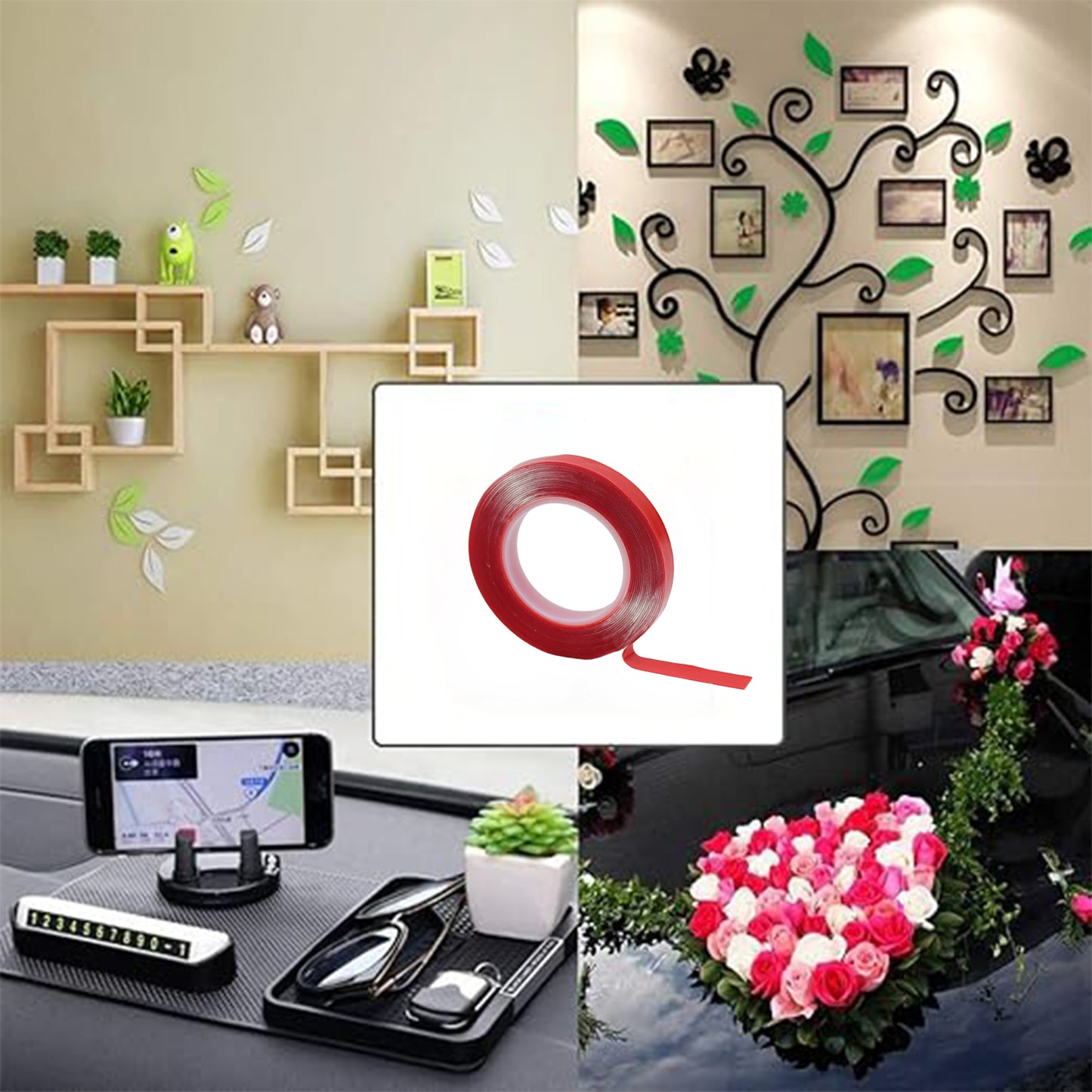 Heavy Duty Transparent Acrylic Foam Mounting Tape (3 Mtr Approx  1 Pc) - Happy Price - Image 3