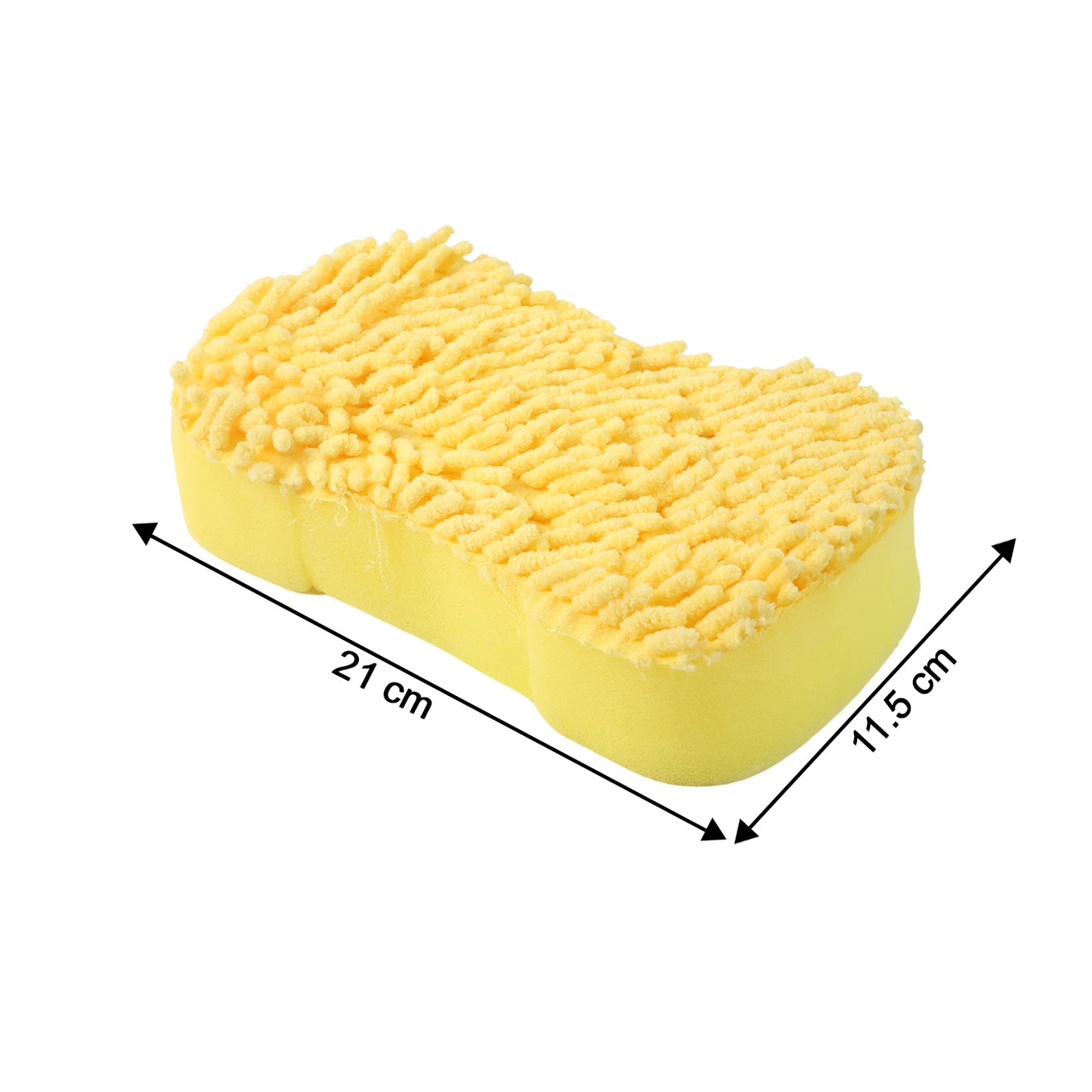 Chenille Microfiber Car Wash Sponge Mitt - 1 Pc, Scratch-Free Dual-Surface Cleaning Pad - Happy Price - Image 3