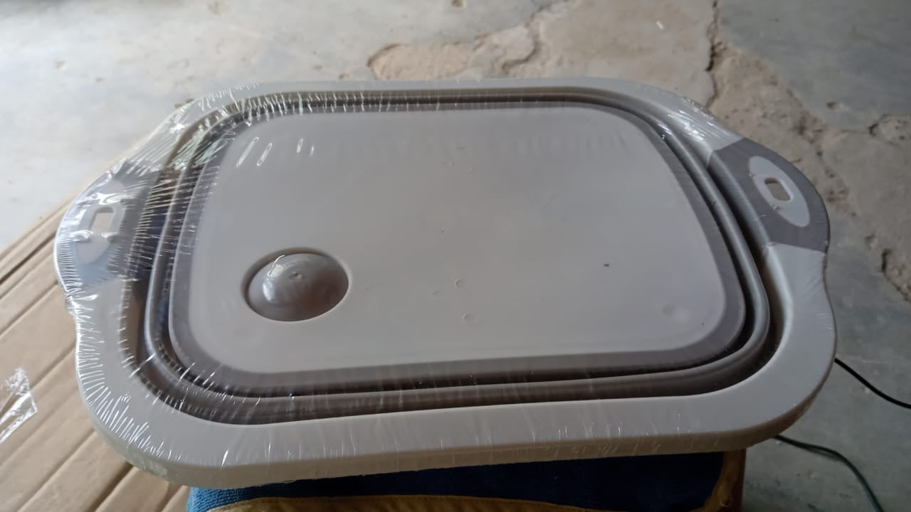 Collapsible Cutting Board With Dish Tub Basket - Happy Price - Image 7