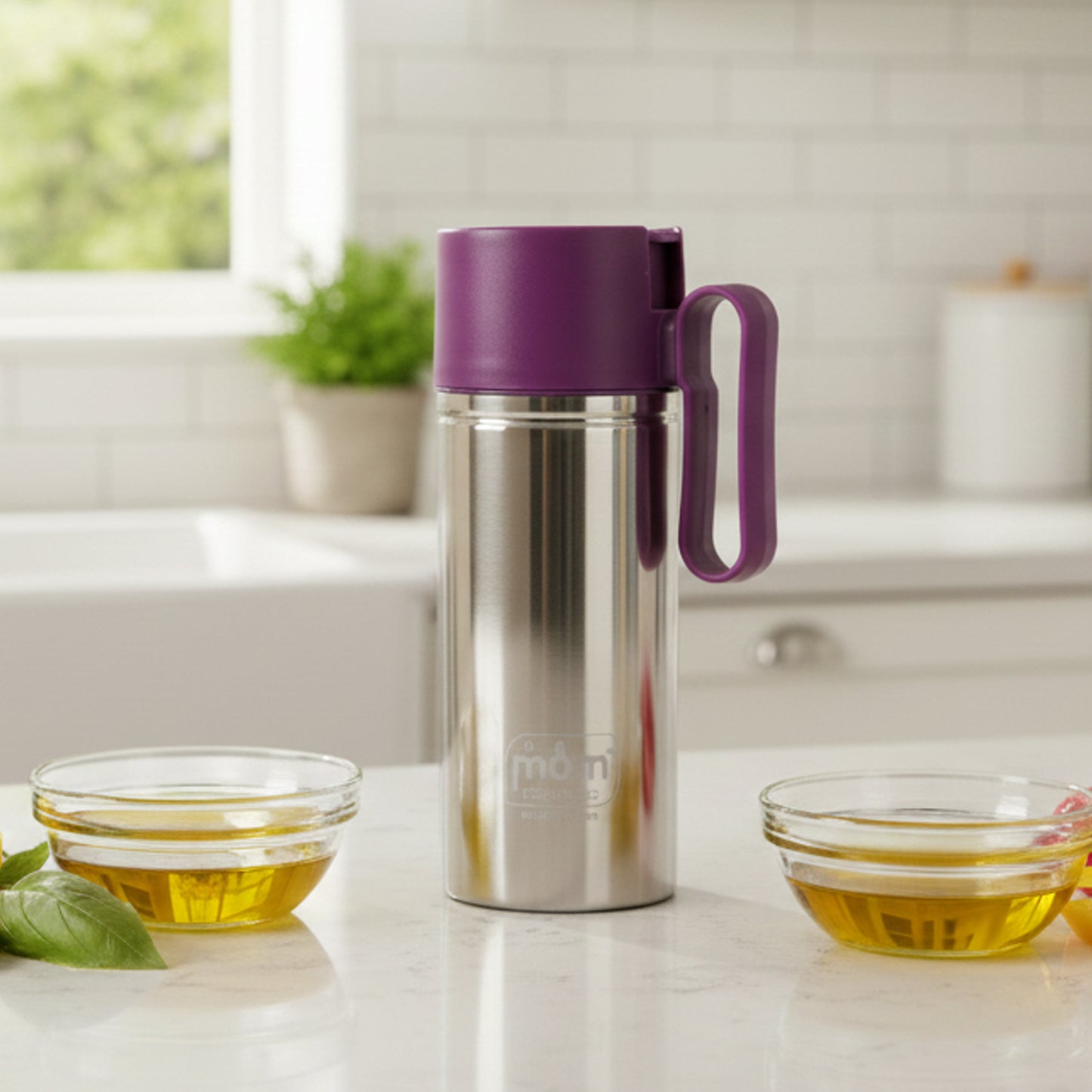 750ml Stainless Steel Oil Dispenser with Anti-Drip Spout - 1 Pc - Happy Price - Image 7