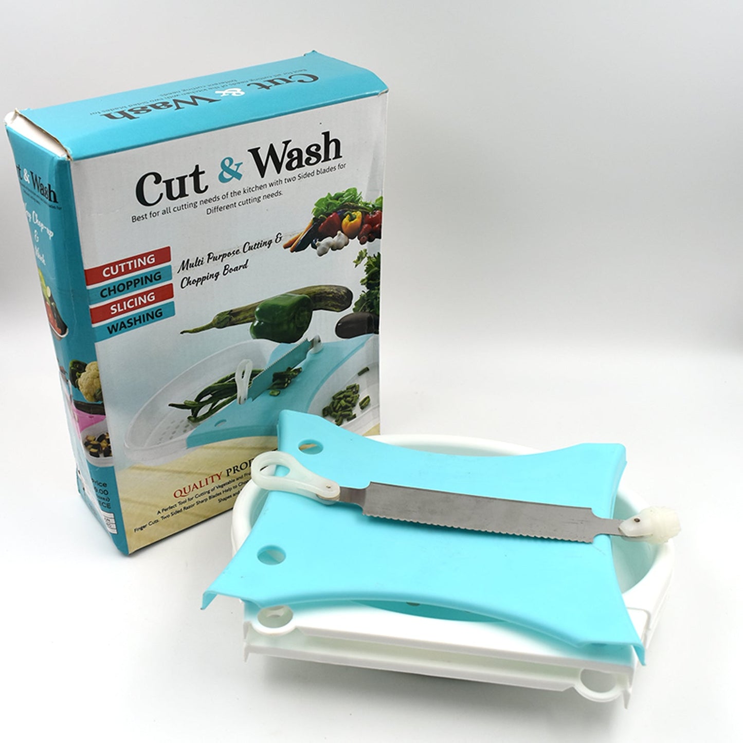 Adjustable Cut N Wash Used In All Kinds Of Household And Kitchen Purposes For Cutting And Washing Simultaneously Of Vegetables And Fruits Etc. - Happy Price - Image 2