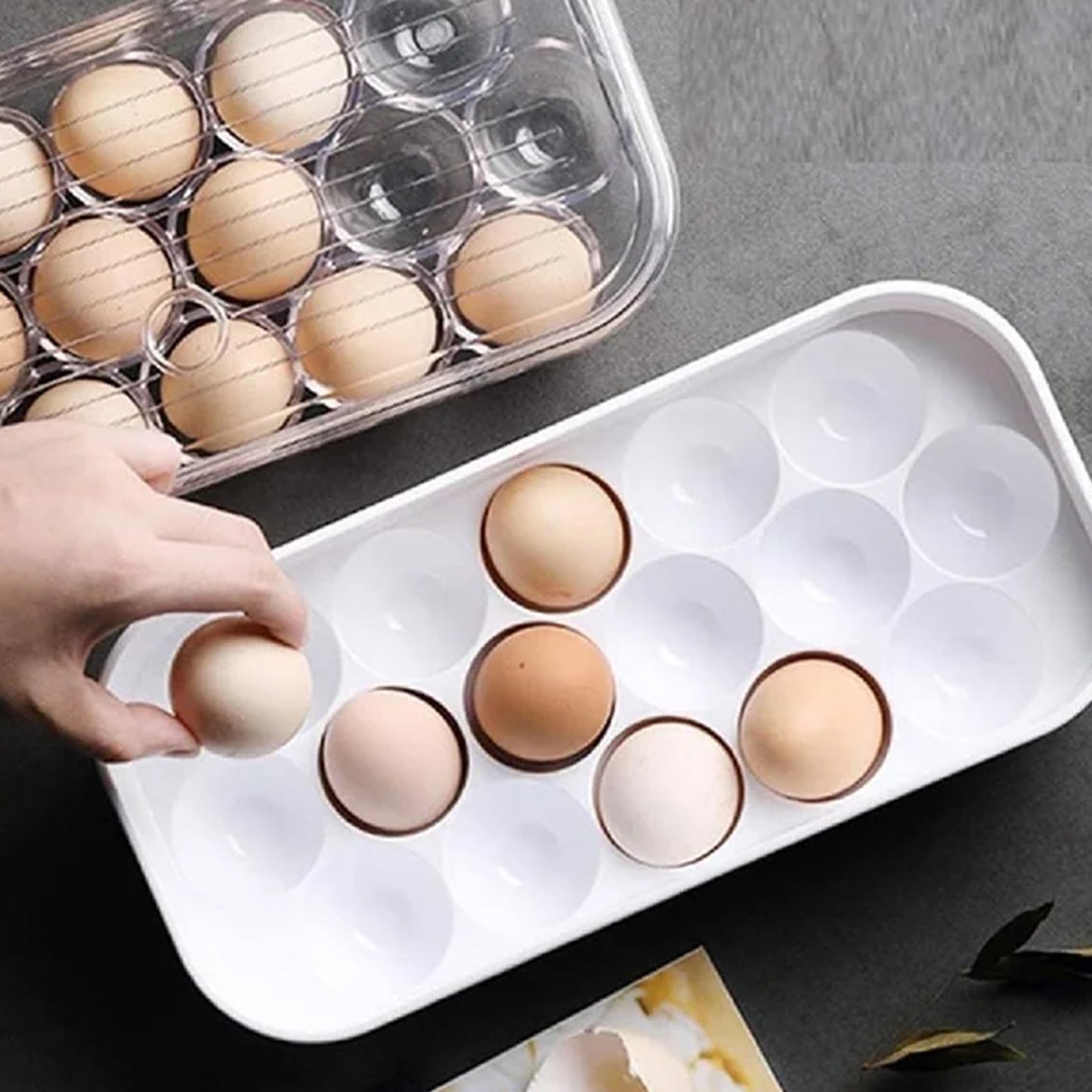 12 Cavity Egg Storage Box For Holding And Placing Eggs Easily And Firmly. - Happy Price - Image 5