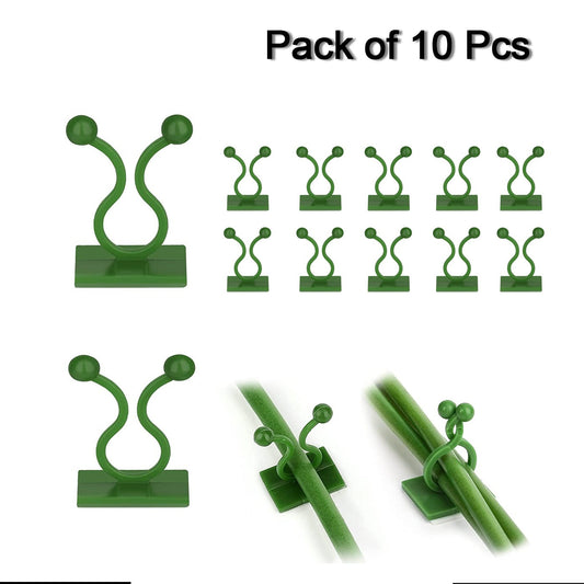 Self-Adhesive Plant Support Clips for Wall Mounting - Pack of 10 - Happy Price - Image 1