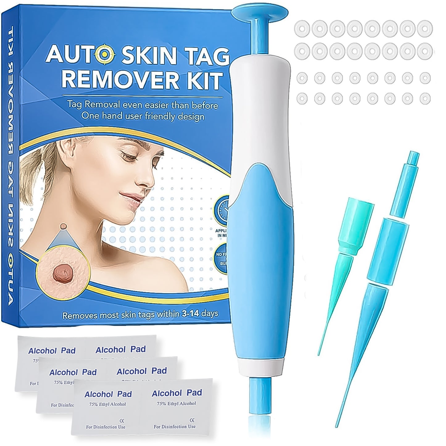 Skin Tag Remover Kit 2 In 1 For Micro To Large (2 Mm - 8 Mm  1 Set) - Happy Price - Image 2