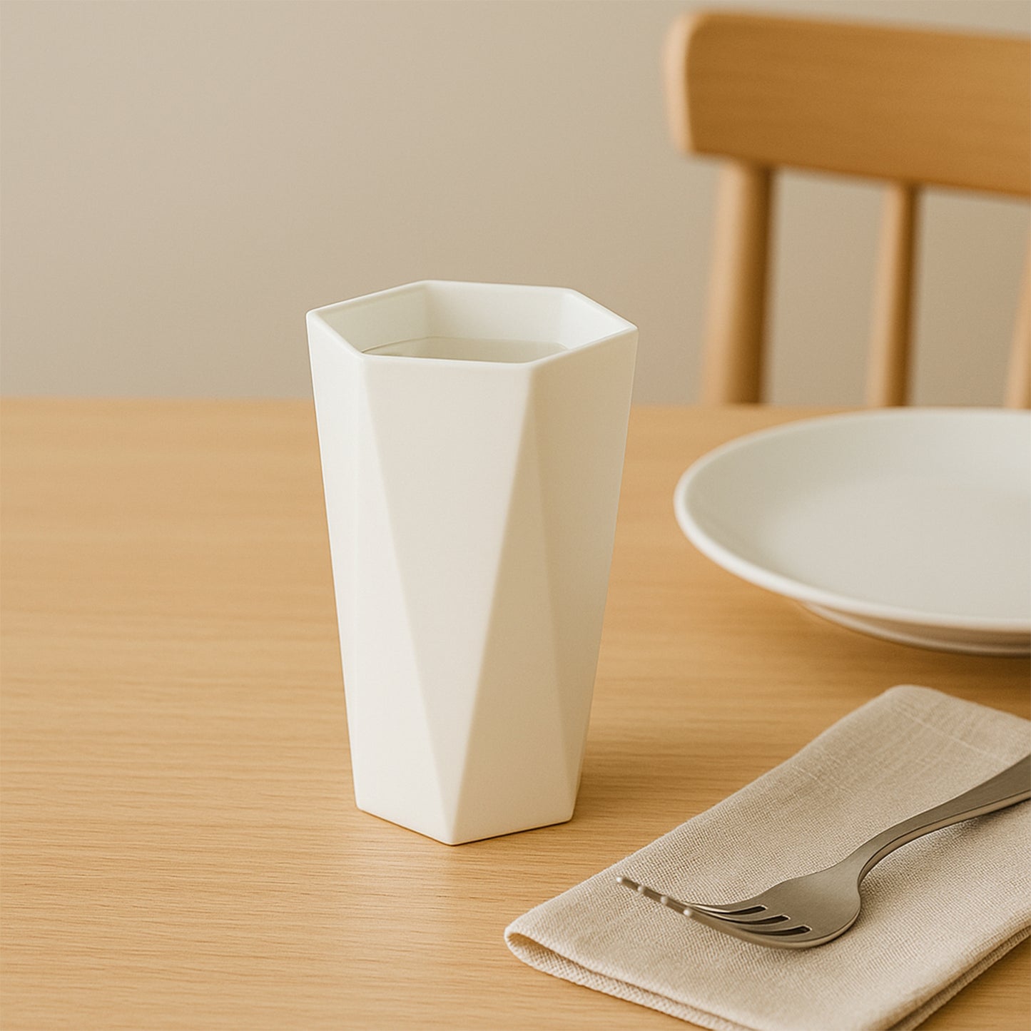 Hexagon Shape Plastic Drinking Glass Set (6 Pc) - Happy Price - Image 7