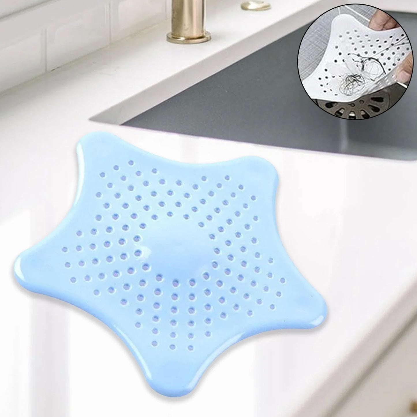 3-Piece Kitchen Cleaning Tool Set with Scrubber, Strainer & Bottle Brush - Happy Price - Image 5