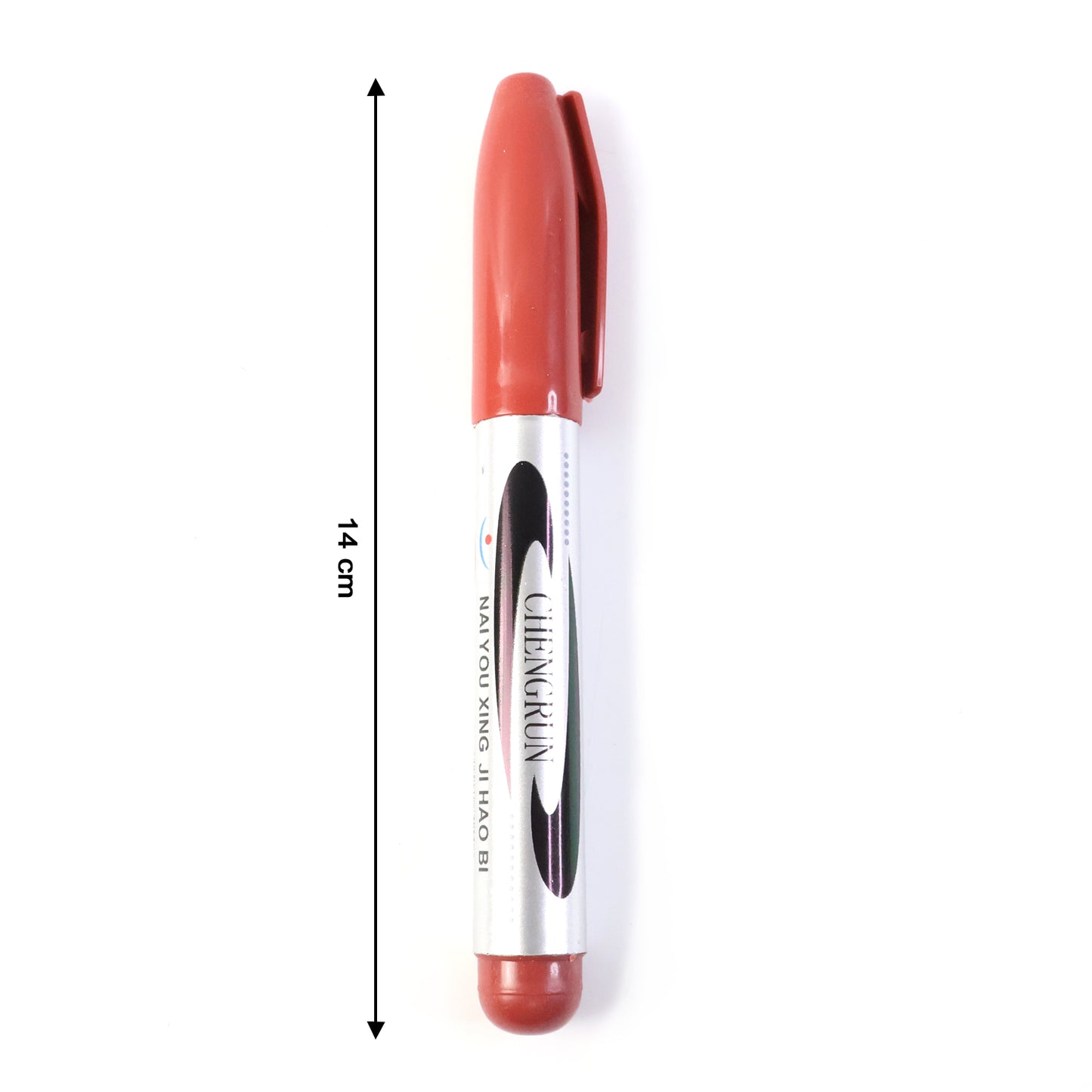 Maroon Permanent Marker Pen - Quick Dry, Smudge-Proof Ink (1 Pc) - Happy Price - Image 3