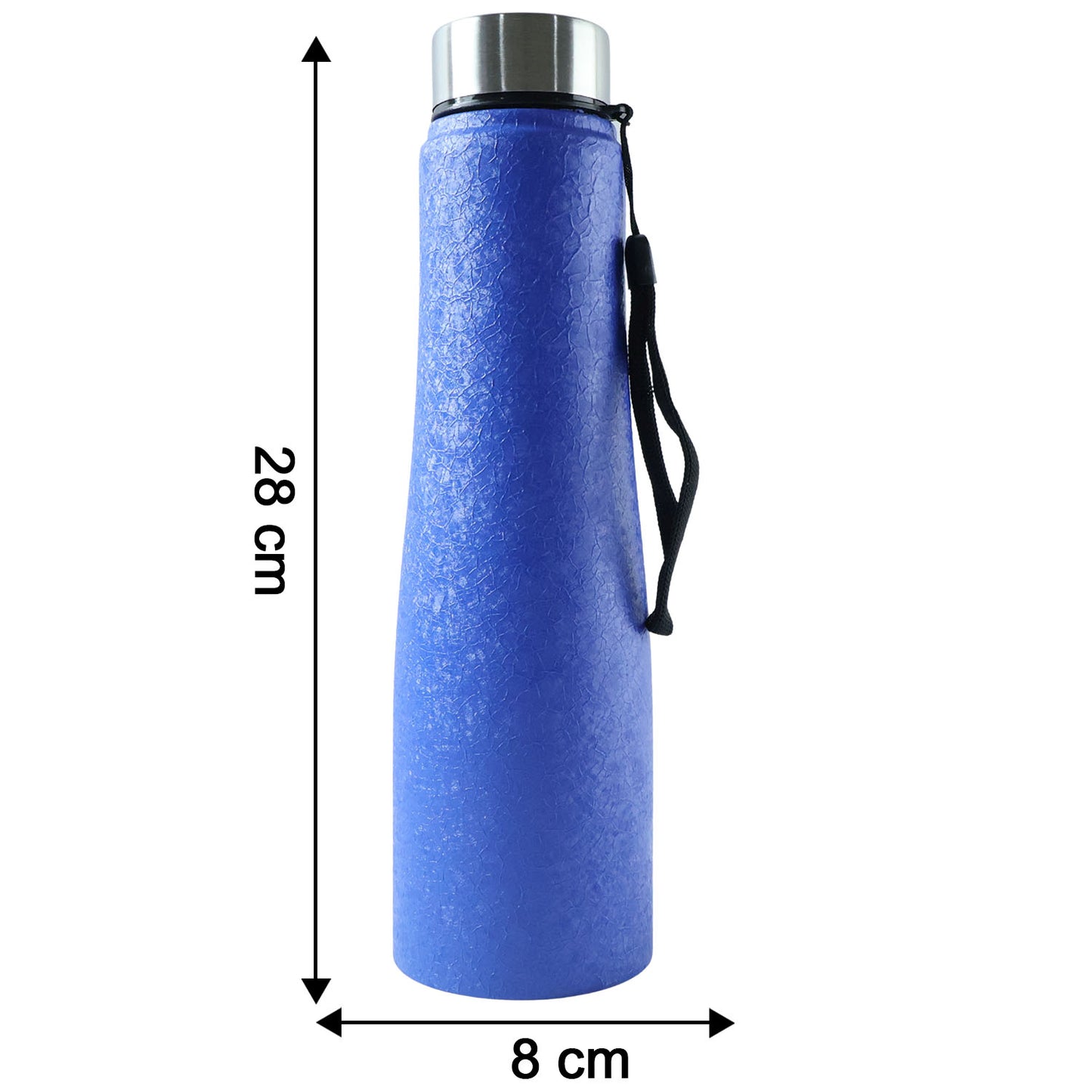 1000 ML Blue Stainless Steel Water Bottle with Strap - 1 Pc - Happy Price - Image 5