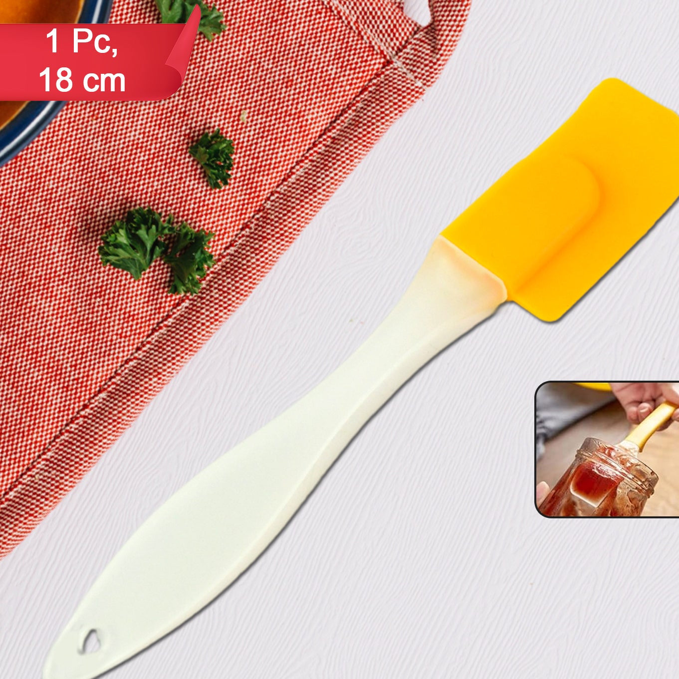 Silicone Cooking Spatula For Baking (1 Pc  19 Cm) - Happy Price - Image 1