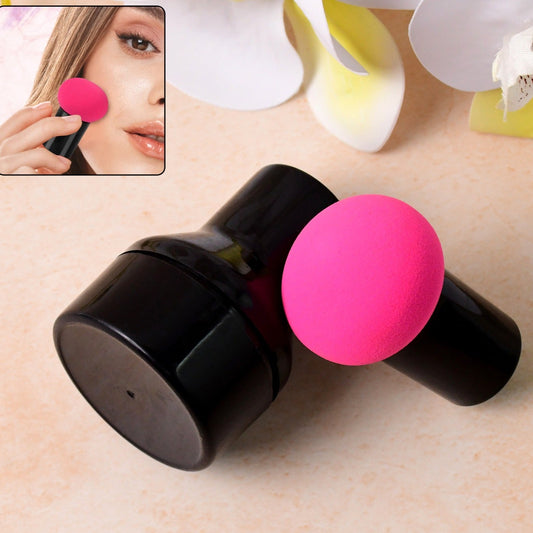 Professional Makeup Sponge Puff With Handle (1 Pc) - Happy Price - Image 1