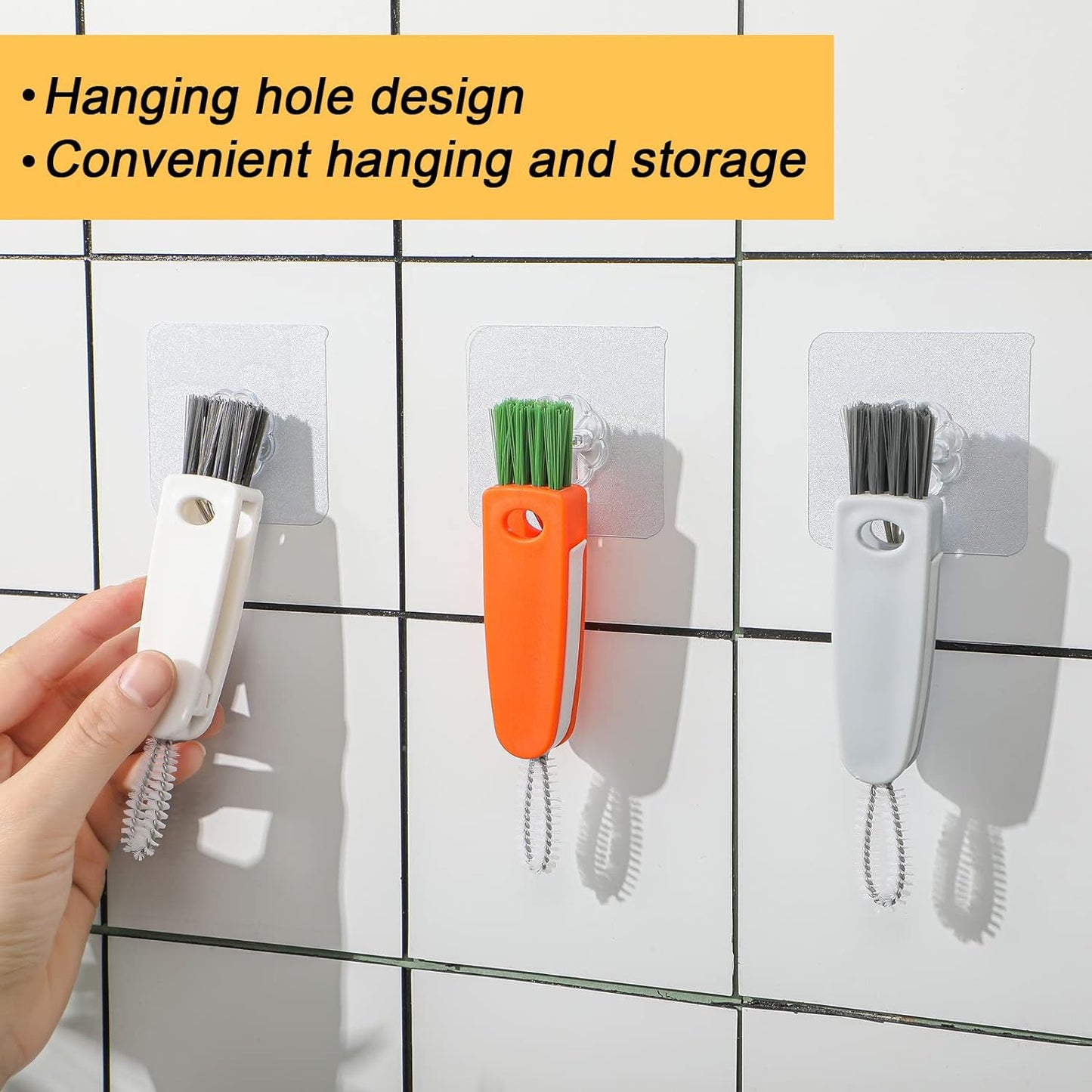 3-in-1 Multifunctional Cleaning Brush for Bottles & Lids (1 Pc) - Happy Price - Image 4