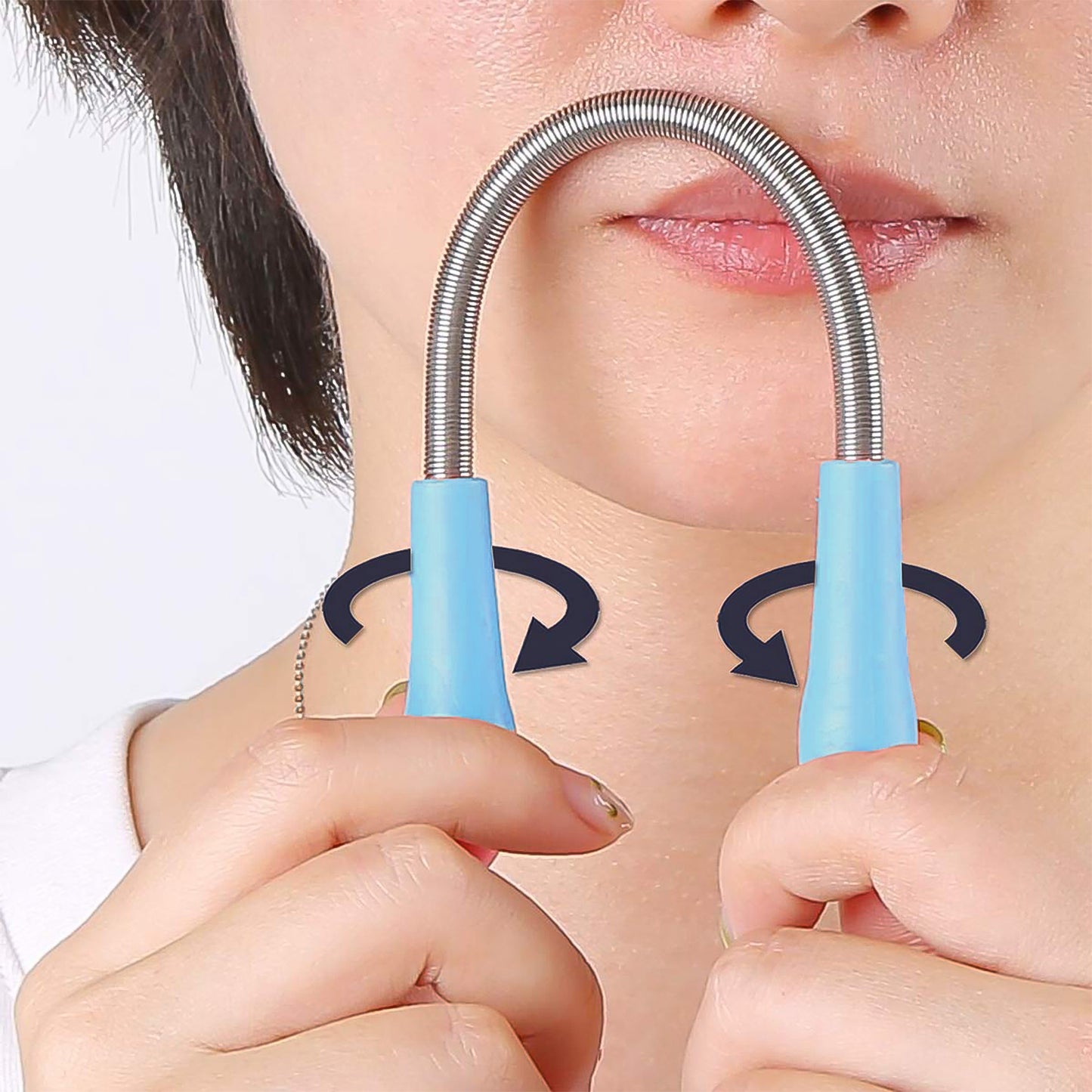 Facial Hair Remover Set Spring Epilator Hair Removal Springs Eyebrow Razors (1 Pc) - Happy Price - Image 3