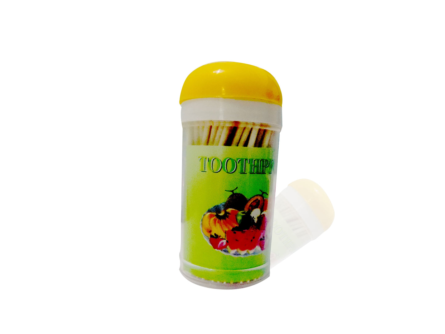 Natural Wood Toothpicks with Convenient Dispenser - Happy Price - Image 1