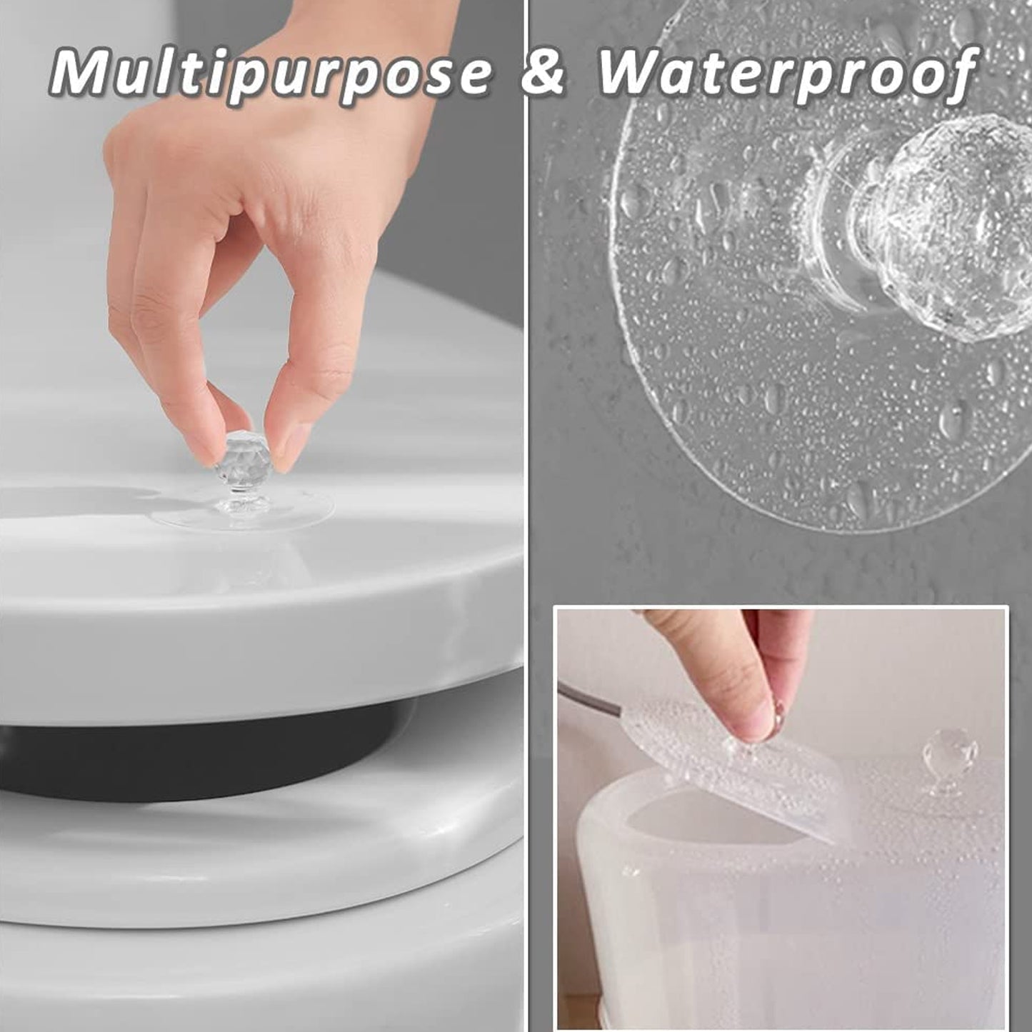 Crystal Diamond Shaped Drawer Pull Handles - Clear Cabinet Knobs (1 Pc) - Happy Price - Image 6