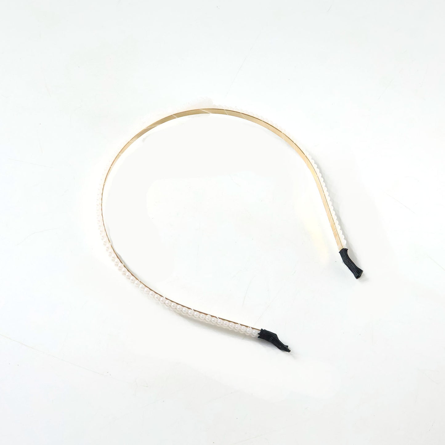 Pearl Beaded Slim Metal Hair Band for Women - 1 Pc - Happy Price - Image 4
