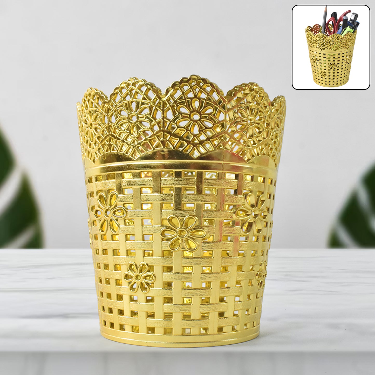 Pen Holder Office Desk Metal Mesh Pen Stand (1 Pc) - Happy Price - Image 2