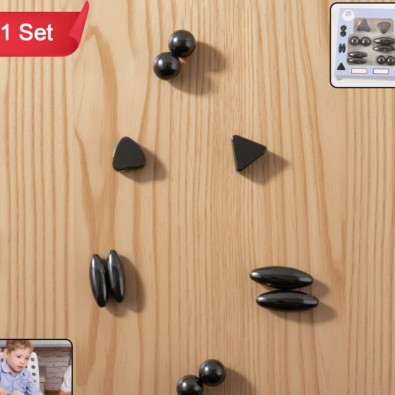 Magnetic Building Blocks Kit - 1 Set for STEM Learning & Creative Play - Happy Price - Image 1