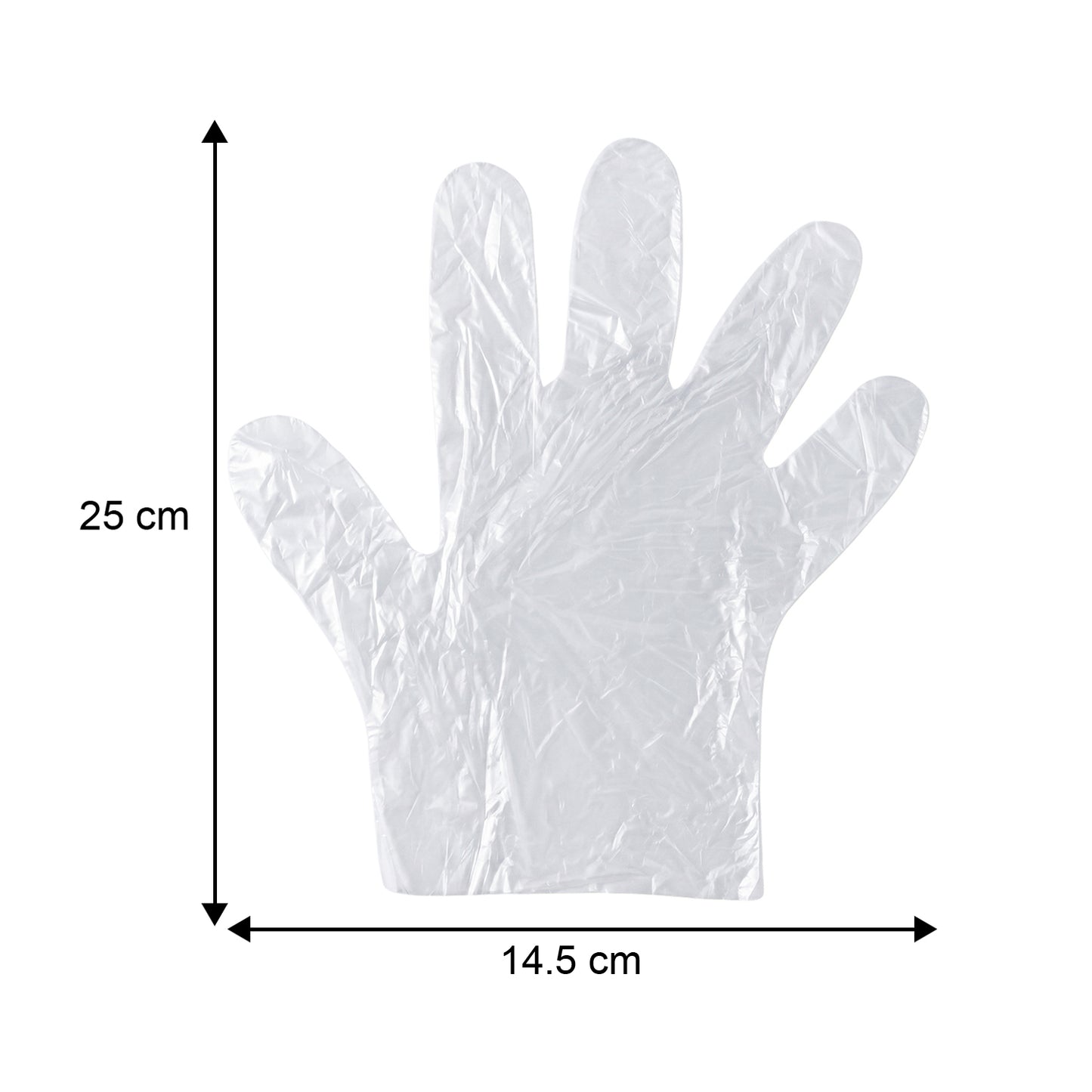 100 Pc Clear Disposable Plastic Gloves for Kitchen and Cleaning - Happy Price - Image 5