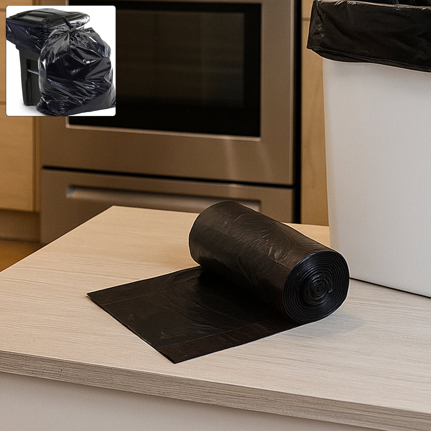 Garbage Bags Roll 45 x 45 cm (1 Pc, Mix Color) - Strong Dustbin Liners - Happy Price - Image 6