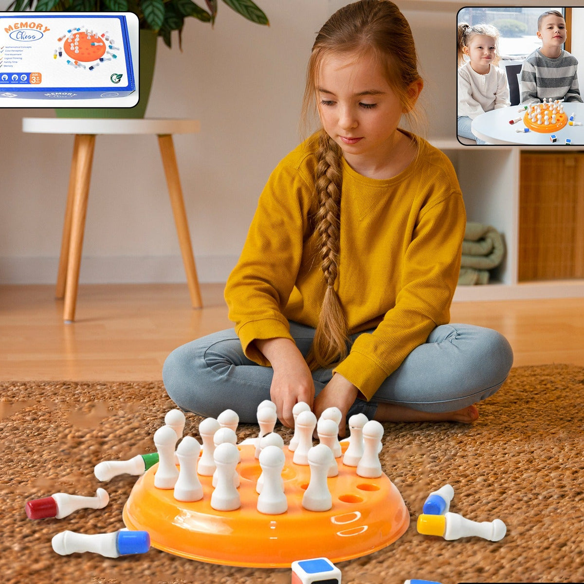Plastic Brain Teaser Memory Chess Game (1 Set) - Happy Price - Image 1
