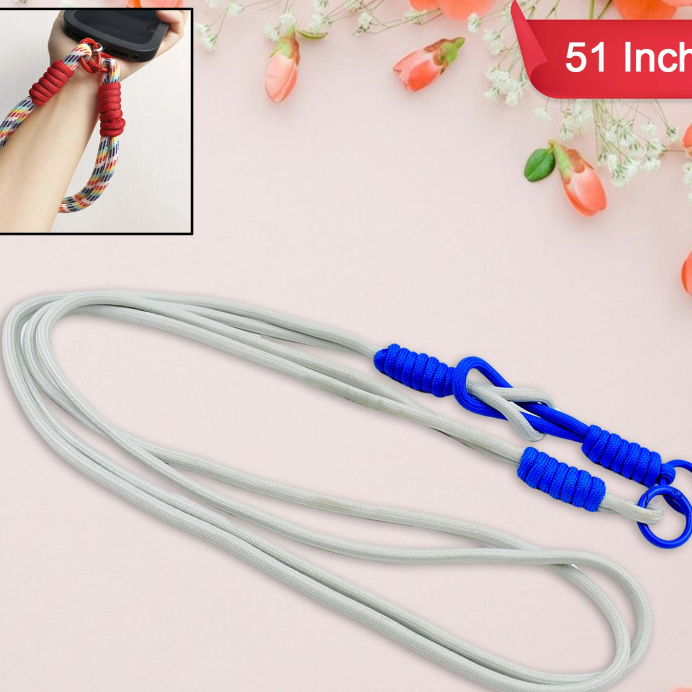 Universal Lanyard For Phone Cross-body Cell Phone Lanyard With All Smartphones (1 Pc  51 Inch  Multicolor) - Happy Price - Image 1