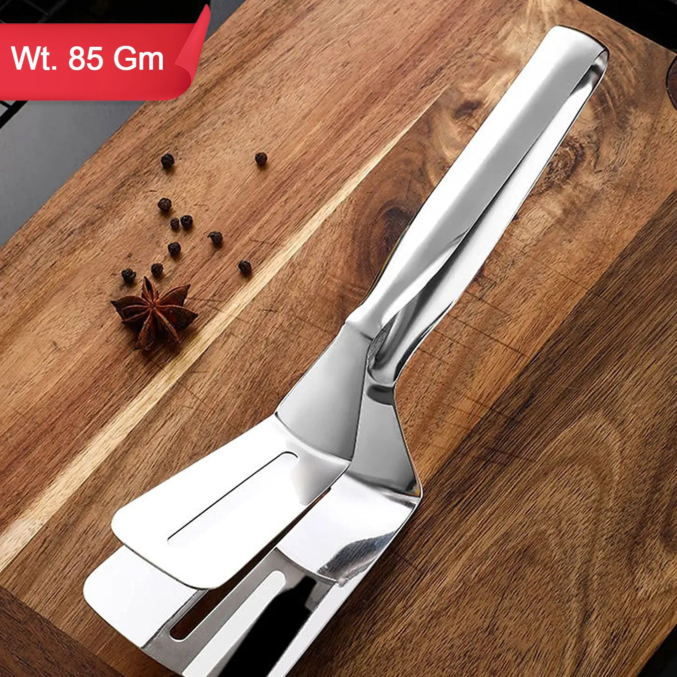 Multifunction Cooking Serving Turner Frying Food Tong. Stainless Steel Steak Clip Clamp Bbq Kitchen Tong. - Happy Price - Image 1