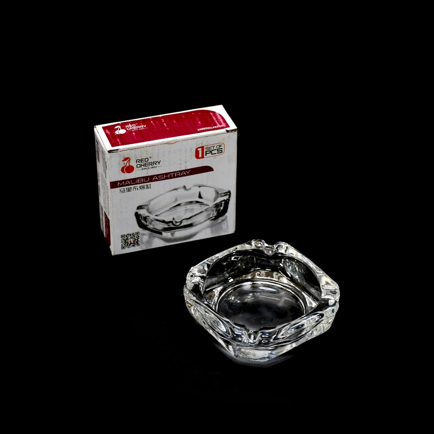Glass Brunswick Crystal Quality Cigar Cigarette Ashtray Round Tabletop For Home Office Indoor Outdoor Home Decor - Happy Price - Image 2