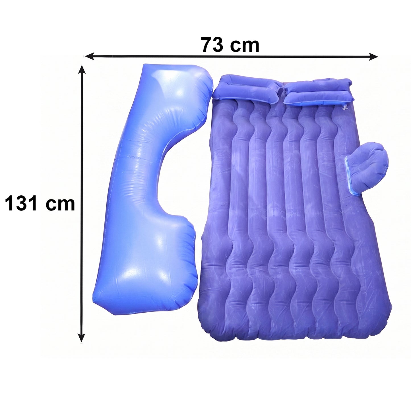 Portable Car Air Mattress Set with Pump & Pillows - Dark Blue SUV Bed - Happy Price - Image 5
