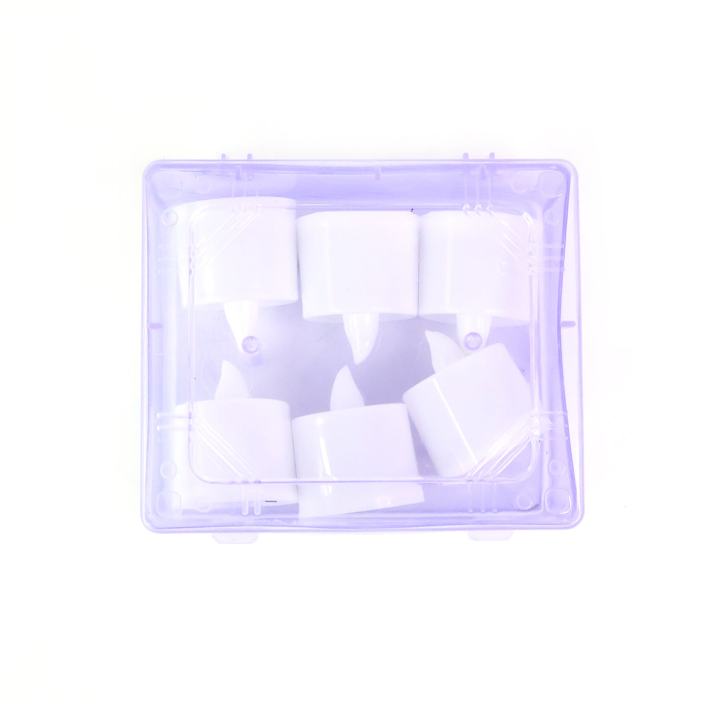 Blue LED Tea Light Candles - 6 Pc Set for Festive Ambiance - Happy Price - Image 2