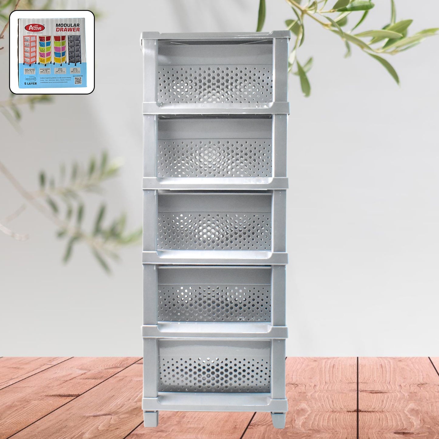 5 Layer Modular Drawer Organizer with Anti-Slip Surface - Happy Price - Image 2