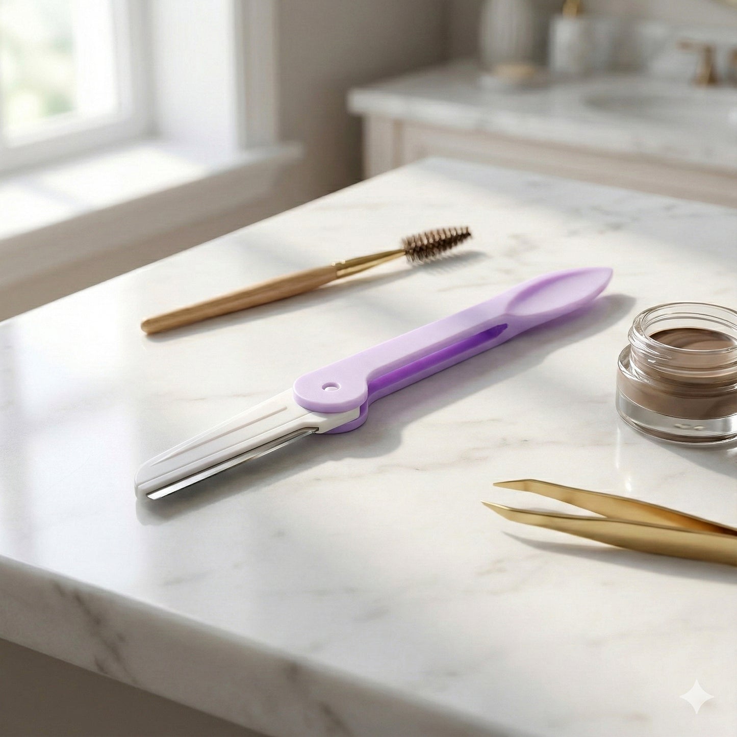 Precision Eyebrow & Facial Hair Razor with 3 Replaceable Blades - Happy Price - Image 3