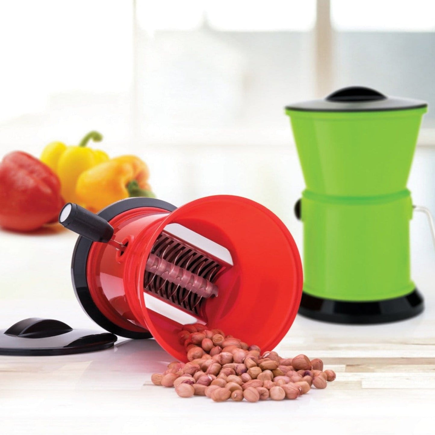Round Chilly Cutter And Grinder Tool With Effective Sharp Chopping And Cutting Blade System. - Happy Price - Image 2