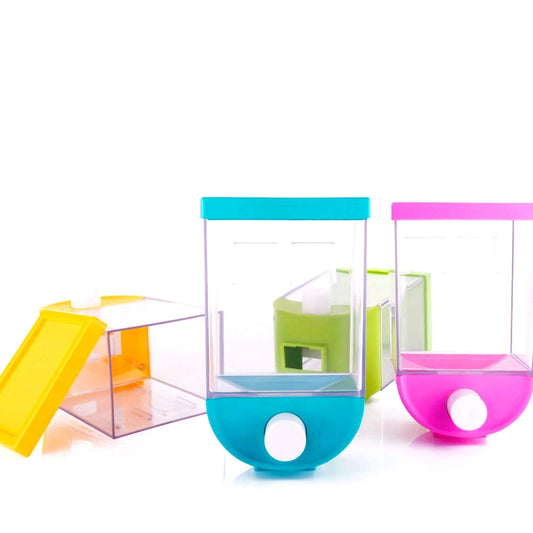 Wall Mounted Food Dispenser - 1100 ML Dry Snack Cereal Storage Tank - Happy Price - Image 1