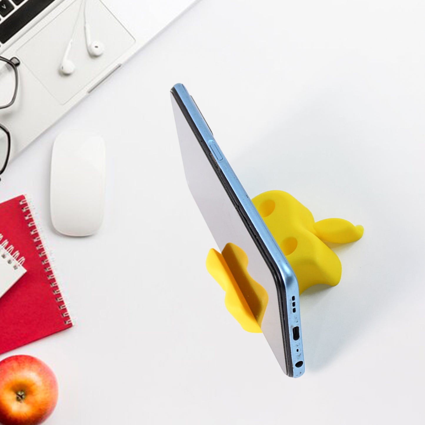 Apple Shape Mobile Stand with Pen Holder - 1 Pc, Assorted Colors - Happy Price - Image 5