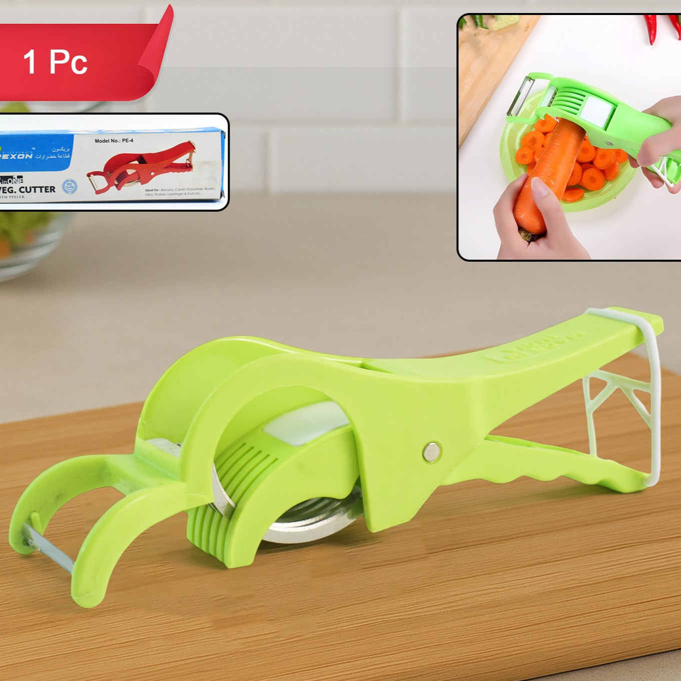 2-in-1 Vegetable Peeler And Slicer Tool - Happy Price - Image 1