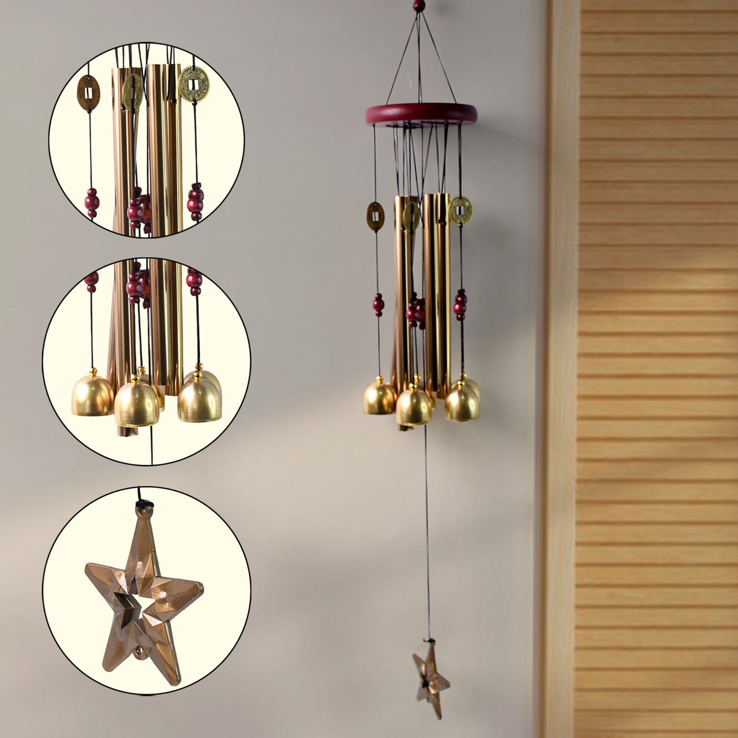 Wind Chimes Outdoor Hanging Dragonfly Wind Chime For Outside (1 Pc) - Happy Price - Image 3