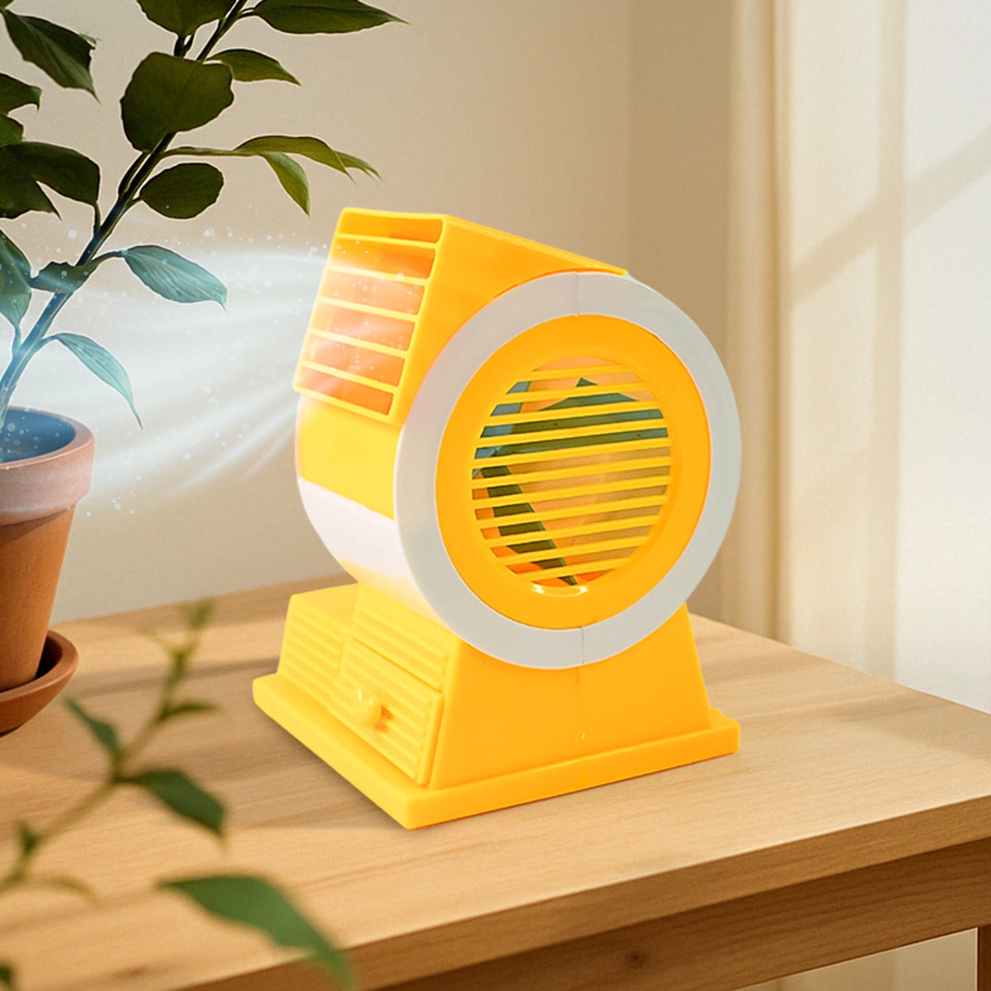 Mini Dual-blade Portable Usb Table Fan - Happy Price - Image 5
