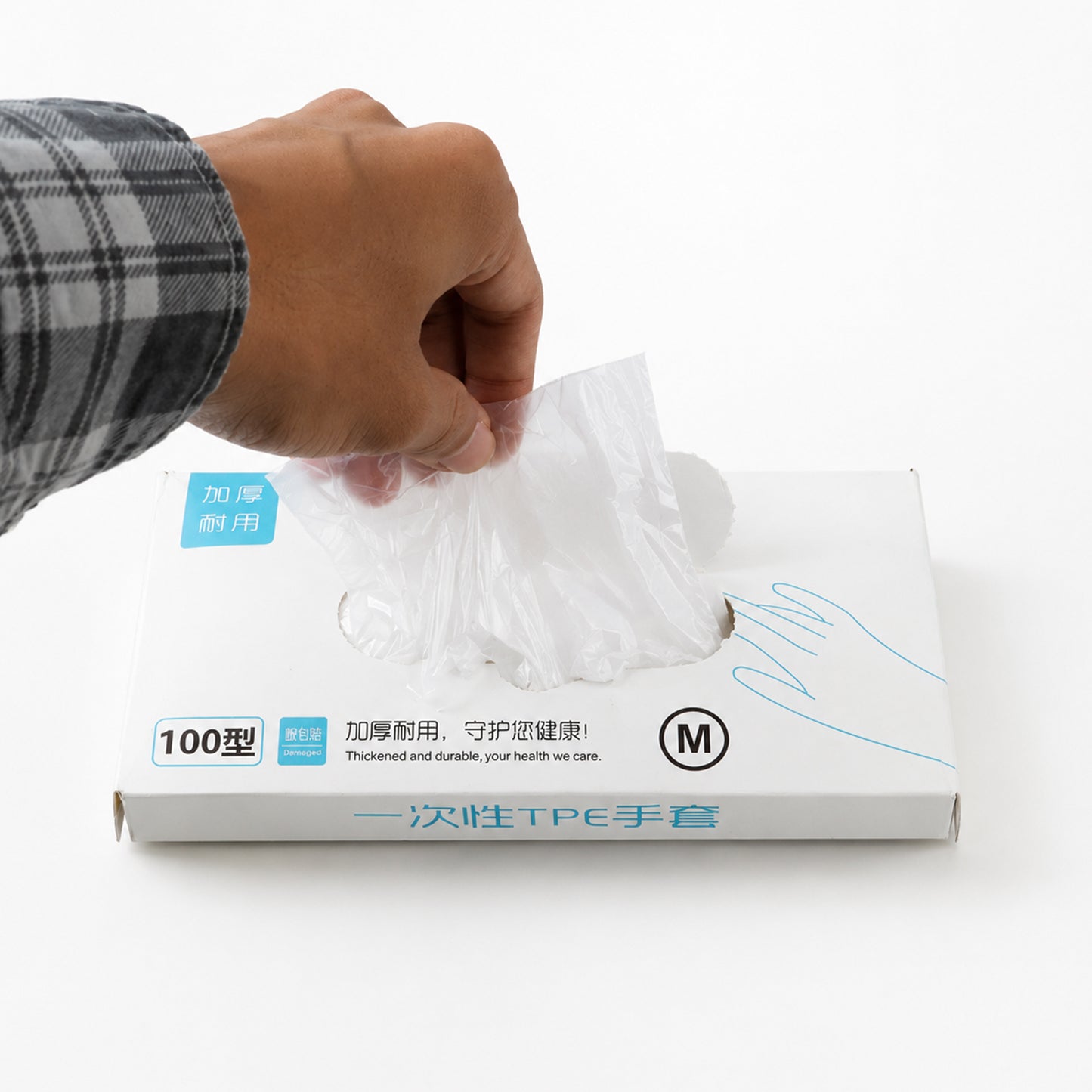 100 Pc Clear Disposable Plastic Gloves for Kitchen & Cleaning - Happy Price - Image 6