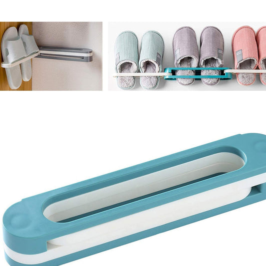 Multifunction Folding Slippersshoes Hanger Organizer Rack - Happy Price - Image 1