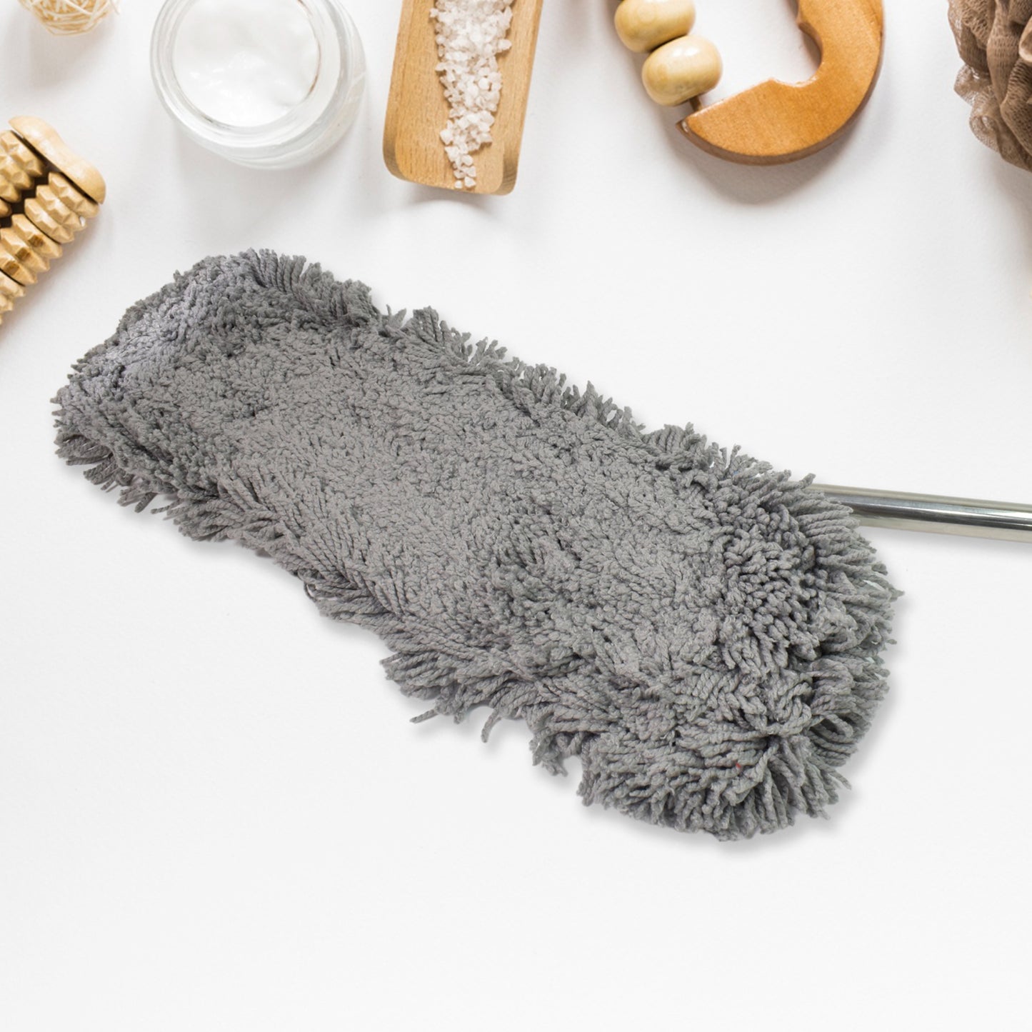 Large Cotton Pad Mop with Long Aluminium Handle for Wet & Dry Cleaning (1 Pc) - Happy Price - Image 6