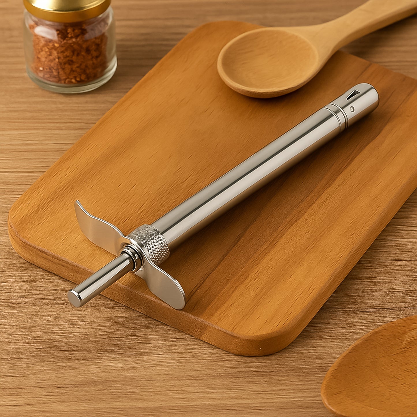 Durable Stainless Steel Gas Lighter with German Piezo Ignition - Battery-Free for LPG/PNG Stoves - Happy Price - Image 7