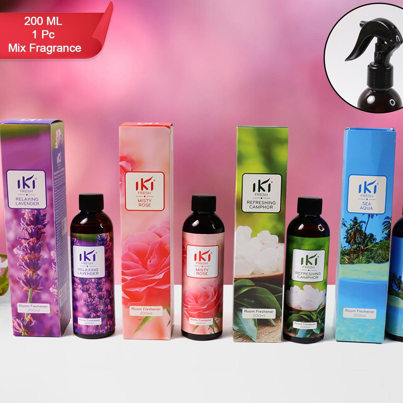 Room Air Freshener Spray - 200 Ml Mix Fragrance (1 Pc) - Happy Price - Image 1