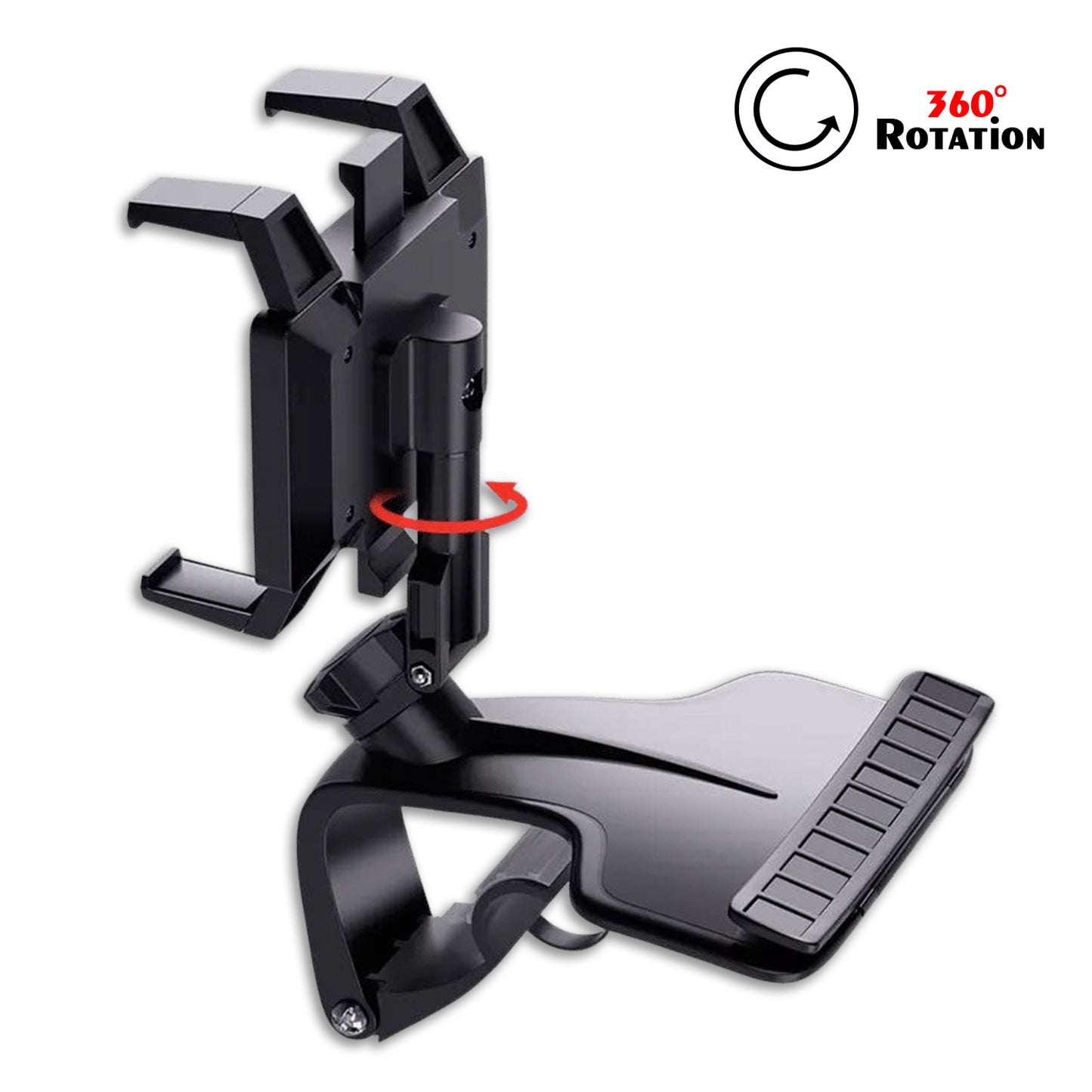 Car Mobile Phone Holder Mount Stand With 360 Degree. Stable One Hand Operational Compatible With Car Dashboard. - Happy Price - Image 6