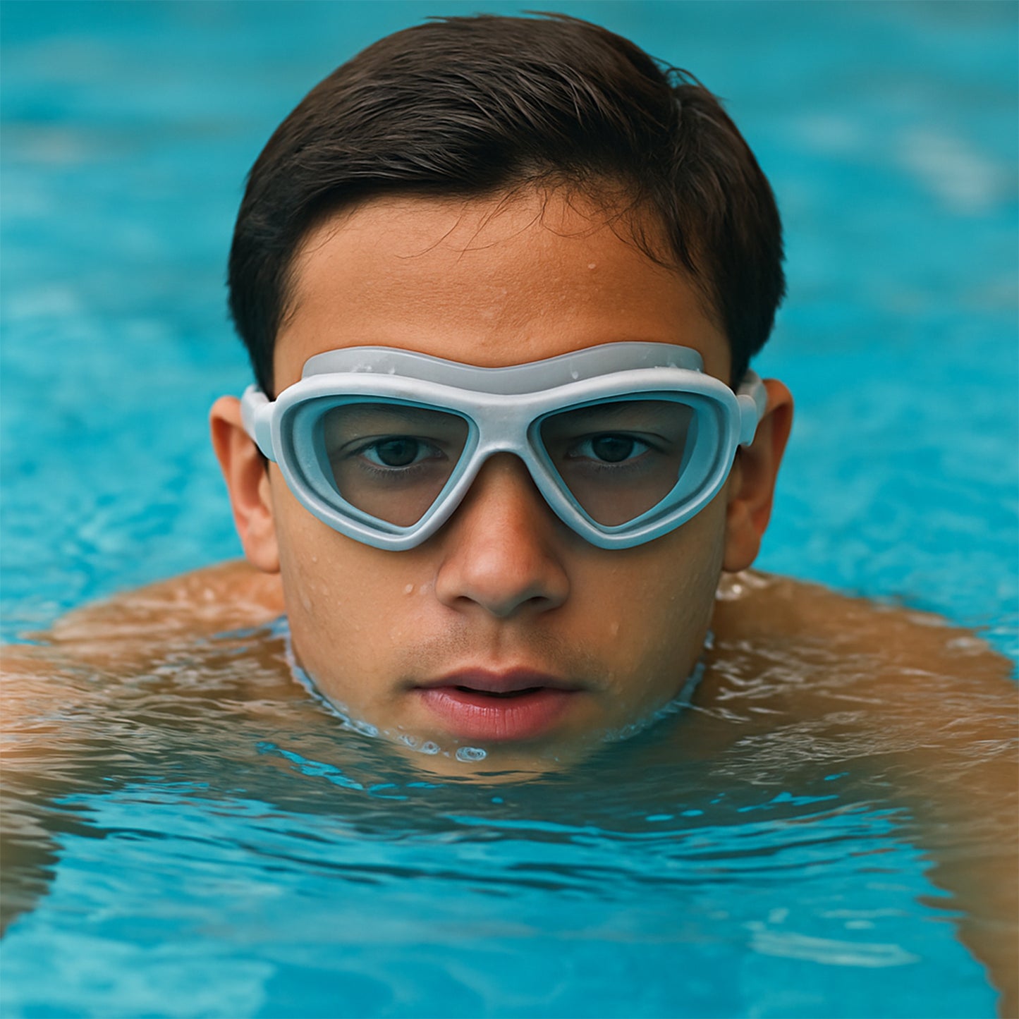 Premium Wide Vision Swimming Goggles With Protective Hard Case (1 Pc) - Happy Price - Image 3