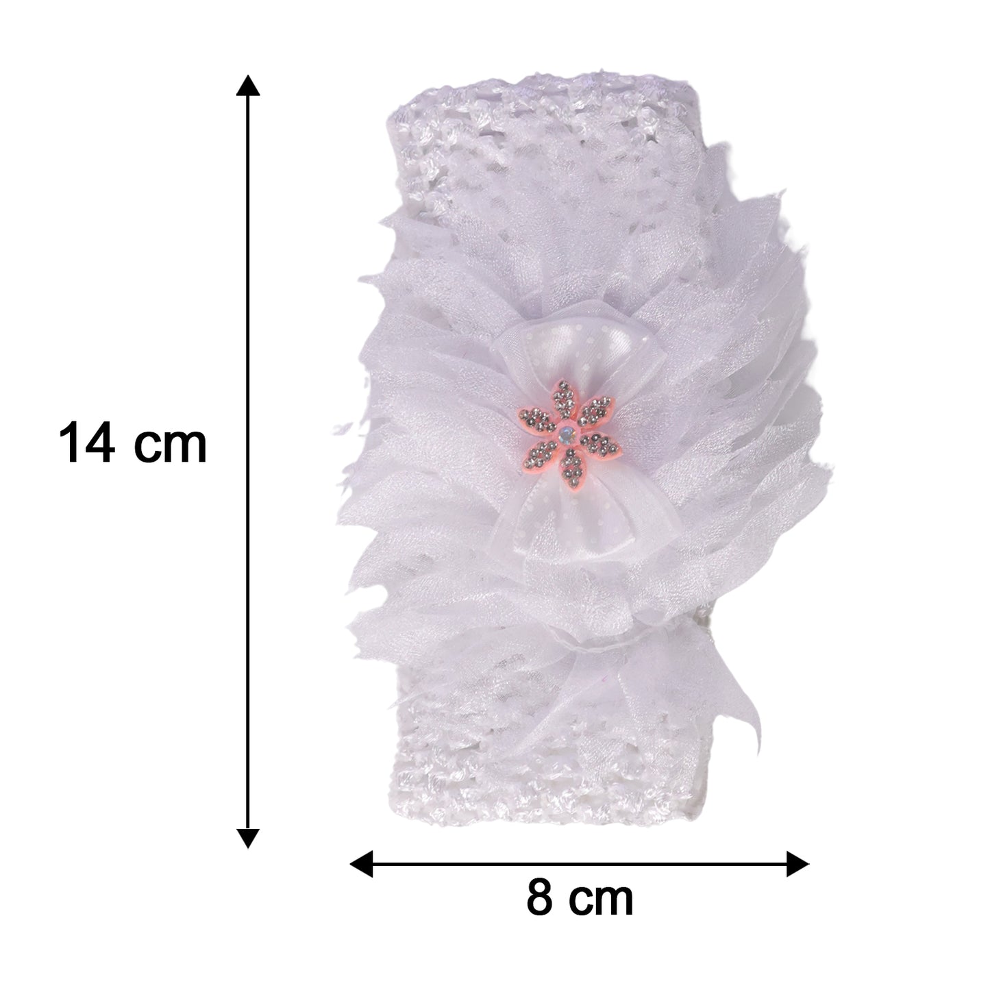 Cute Floral Baby Headband - Soft Elastic Hair Band for Girls (1 Pc) - Happy Price - Image 5