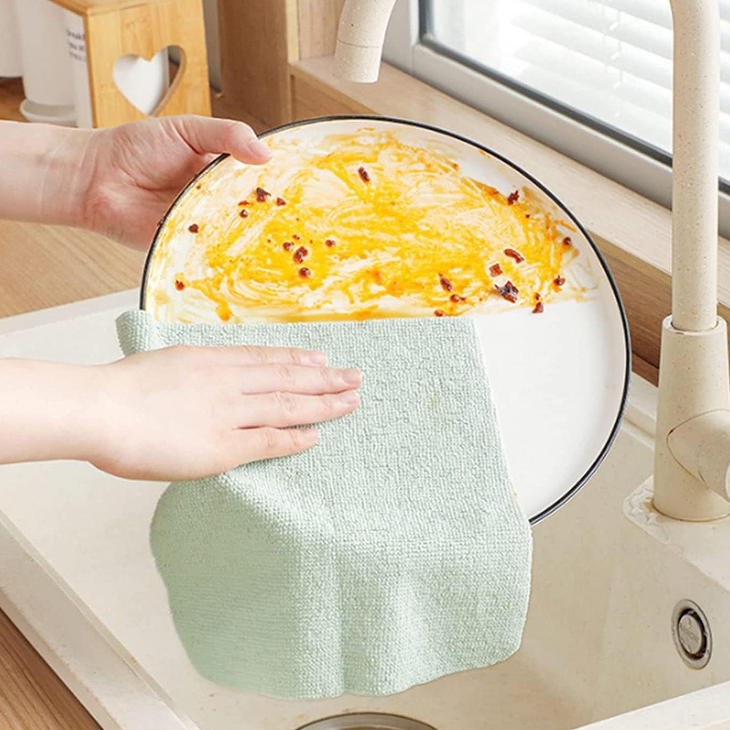 Microfiber Cleaning Cloth With Box Magic Wipe (10 Pcs Set) - Happy Price - Image 5